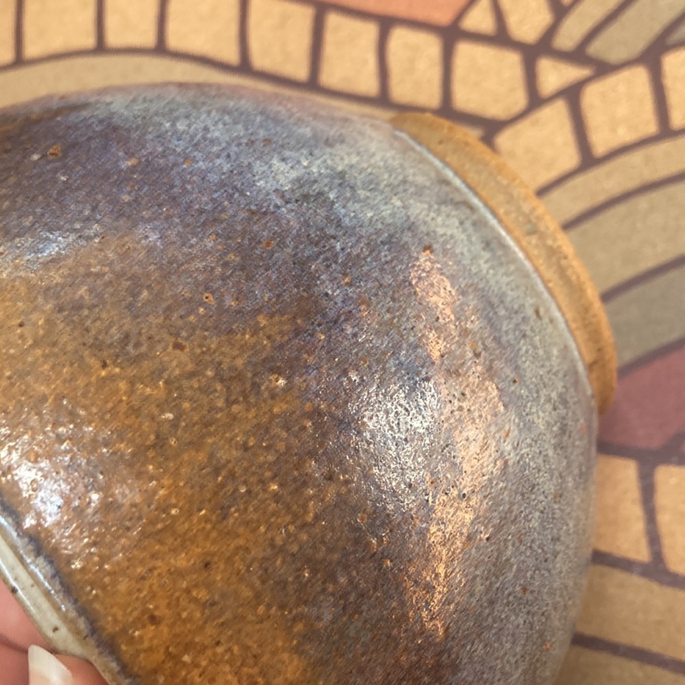 Unique studio pottery display potpourri bowl ceramic stoneware glazed planter - Picture 10 of 12